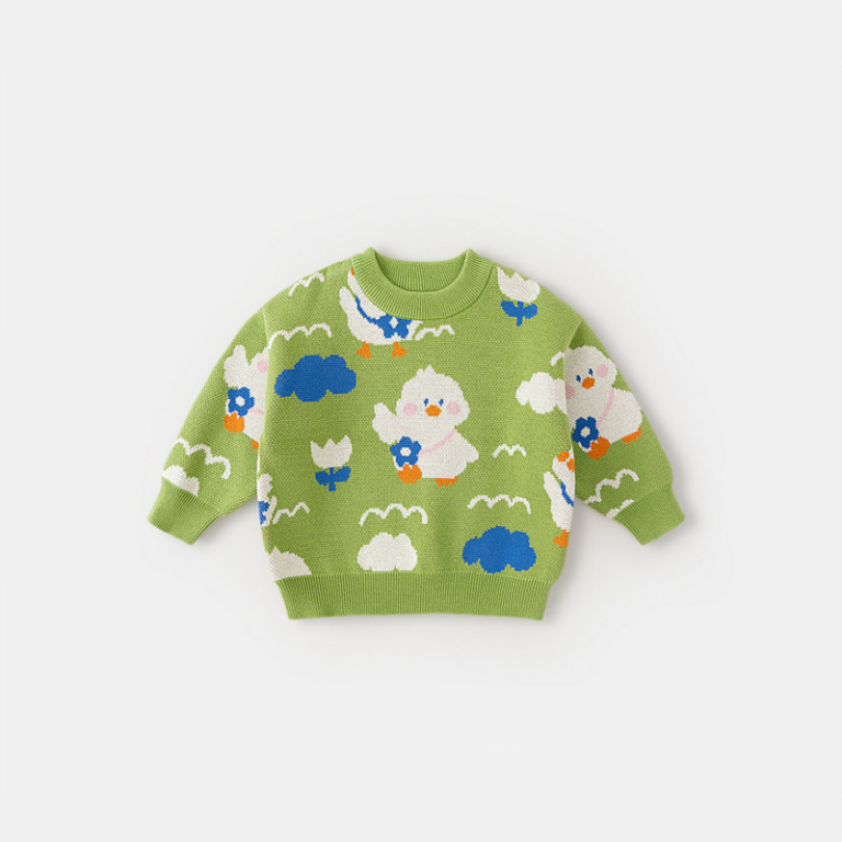 Kids Cotton Long Sleeve Cute Sweaters