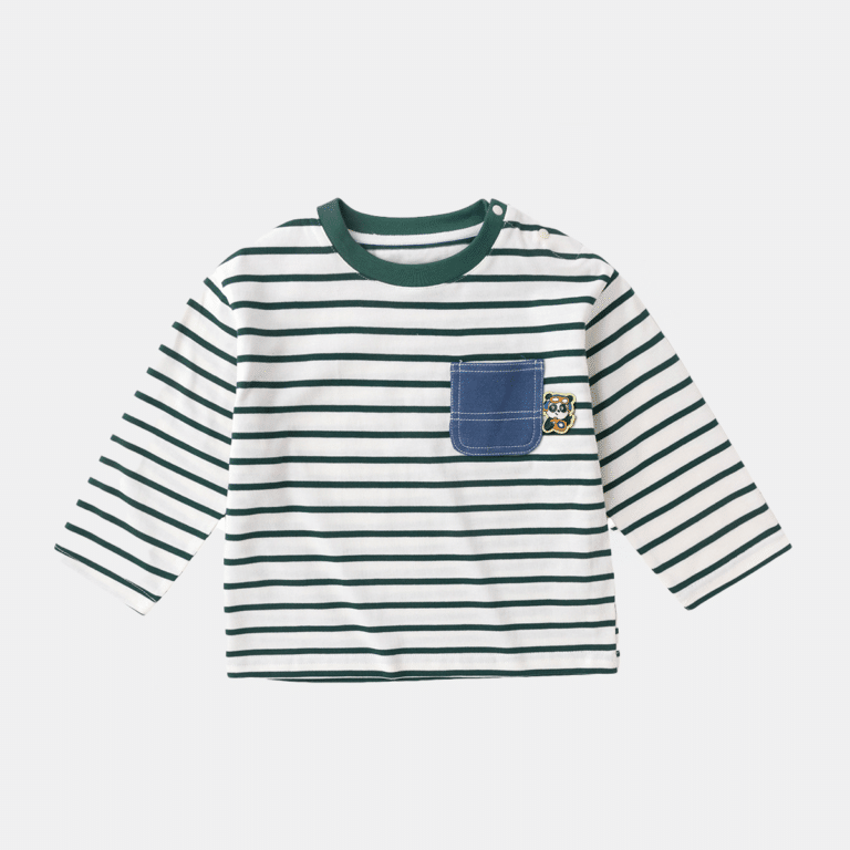 Toddler Boys Striped T-Shirt With Pocket