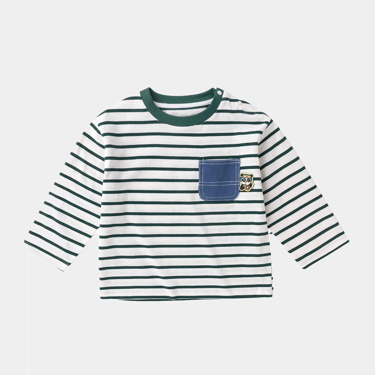 Toddler Boys Striped T-Shirt With Pocket